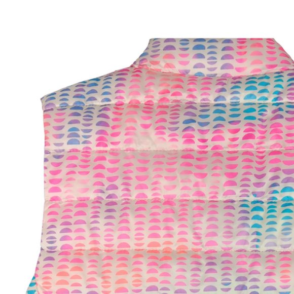 LANDS' END Multi Pastel Print Puffer Vest  Sz XXS - Picture 7 of 8